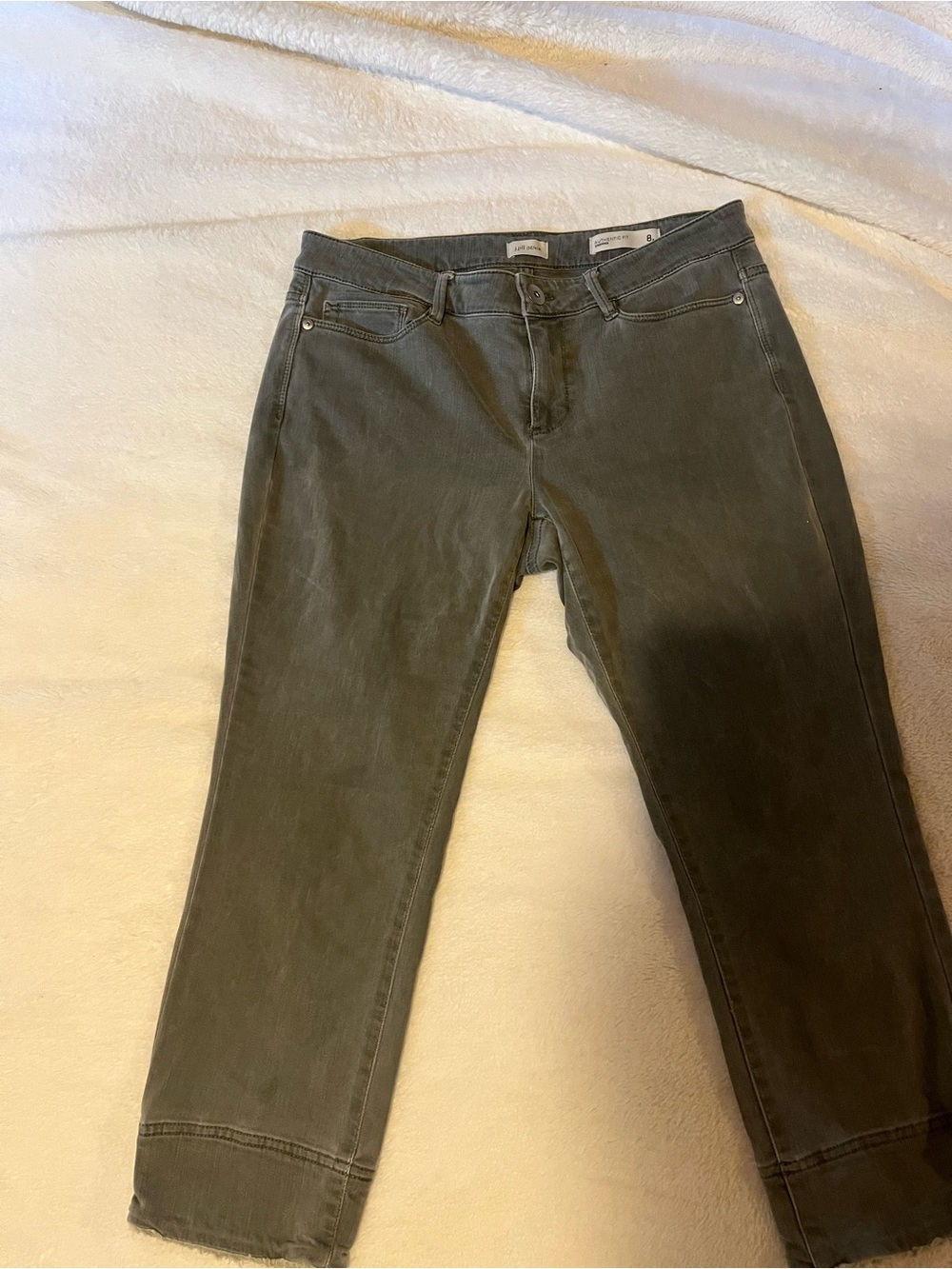 Women’s J Jill Khaki  Green 3/4 leg pants